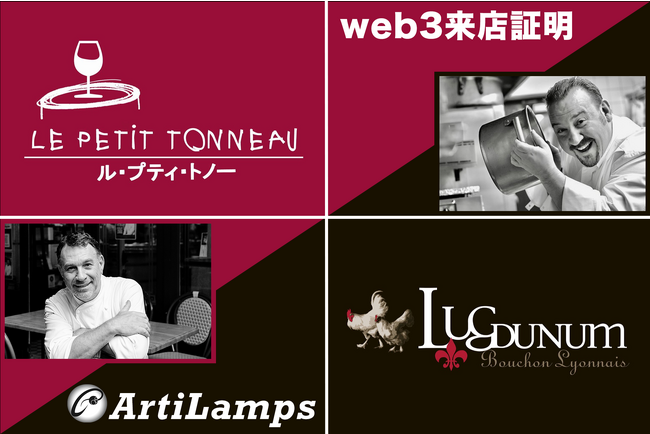 アーティランプス（ArtiLamps）、web3来店証明サービスがいよいよ始動！フィリップ・バットンシェフ / クリストフ・ポコシェフ協力のもと、 11月1日から配布スタート