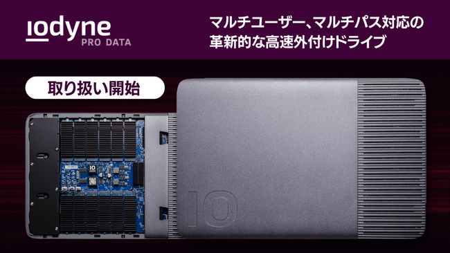アスク、 iodyne 社のマルチユーザー・マルチパス接続に対応した、高速外付けドライブの国内取り扱いを開始