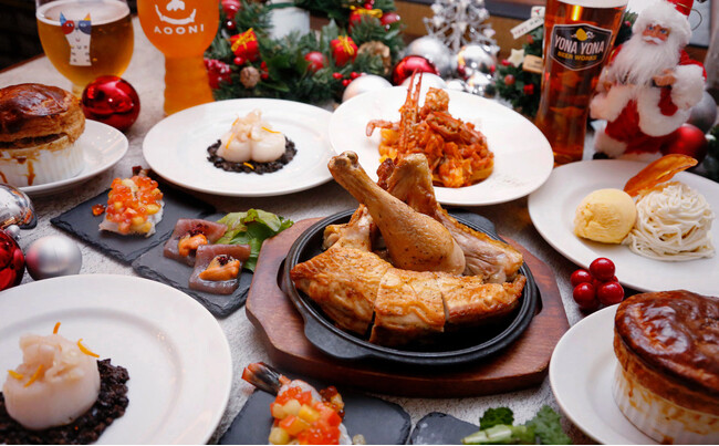 【よなよなビアワークス】盛り上がり間違いなし！人気のクラフトビール飲み放題が付いたクリスマスコース