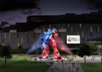 最新作『機動戦士ガンダムSEED FREEDOM』をモチーフにデザイン、実物大ユニコーンガンダム立像　冬季限定23-24Ver.ライトアップを11月23日から実施