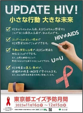 11月16日～12月15日は東京都エイズ予防月間です