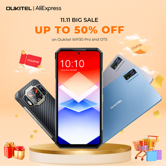 OUKITEL、革新的なWP30 Pro頑丈携帯電話と洗練されたOT5タブレットをダブル11ショッピングで発売開始
