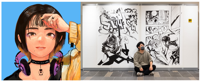 出現画廊『キンコーズ賞』受賞クリエイター「ロンザエモン」の個展「BRUSH UP AND UP PROFILE」をツクル・ワークで開催