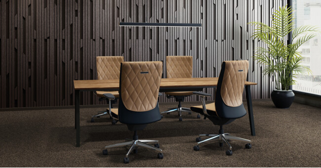 高いインテリア性と包み込まれるような座り心地のオフィスチェアー「PUNTO」のキルティングタイプを新発売