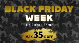 OFTでは11月13日からBLACK FRIDAY WEEKがスタート♪愛犬・愛猫への贅沢をもっと手の届く価格で。 OFTでは11月13日からBLACK FRIDAY WEEKがスタート♪愛犬・愛猫への贅沢をもっと手の届く価格で。