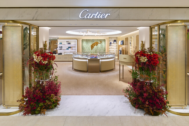11月10日（金）、カルティエ ブティック 高島屋京都店リニューアルオープン