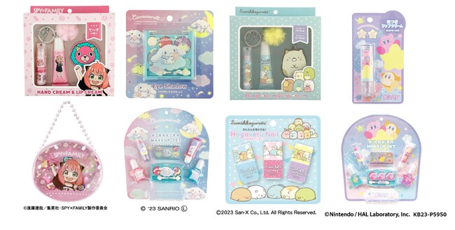 【イオン ブラックフライデーセール】人気キャラクターデザインの“はがせるマニキュア”や“色付リップクリーム”などのイオン限定のキッズコスメ２２種類を１１月１７日（金）より順次、新発売