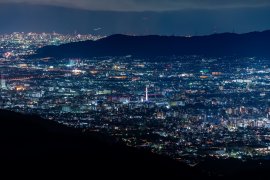 比叡山からの夜景 (京都方面) 比叡山からの夜景 (京都方面)