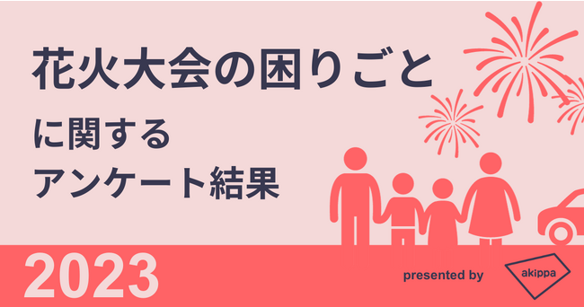 花火大会の困りごとは「交通混雑」と「駐車場」、観覧席・駐車場の有料化には「賛成」が多数【花火大会の困りごとに関する調査結果】
