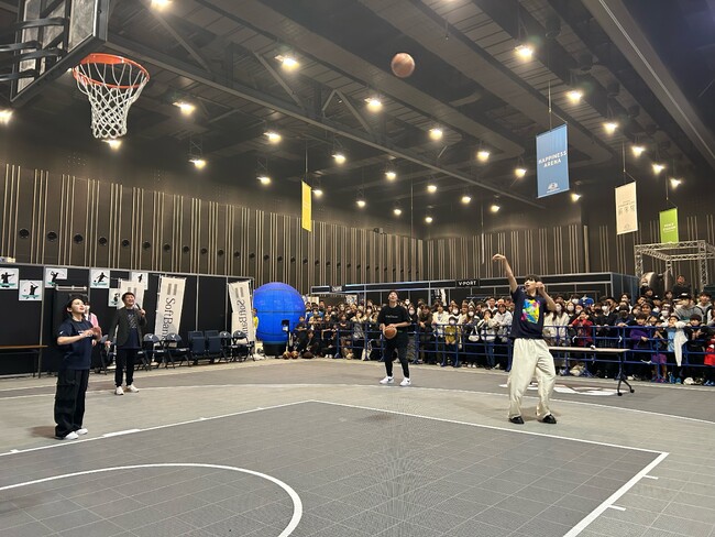 はじめしゃちょーがB1選手とバスケットボールガチバトルで見事勝利！