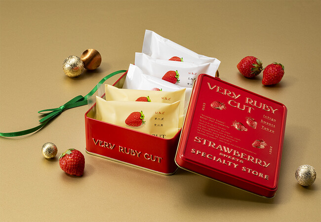 真っ赤な苺のクリスマス。世界で1店舗「VERY RUBY CUT」から、期間限定缶が登場。