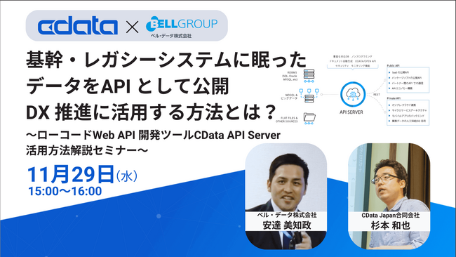 基幹システムのデータをAPI 化してDX に活用するセミナーをベル・データと共催