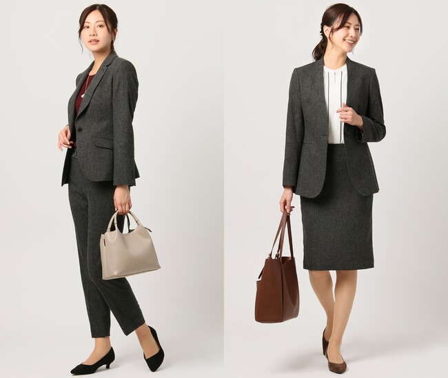 廃棄衣料や裁断クズがスーツに変身！ 尾州の職人がリサイクルウール「リニュール」で仕立てたレディススーツを発売