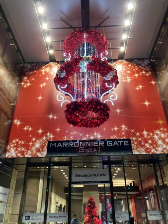 【マロニエゲート銀座1】クリスマスイルミネーション『Blooming Christmas』11月9日(木)～12月25日(月)開催！