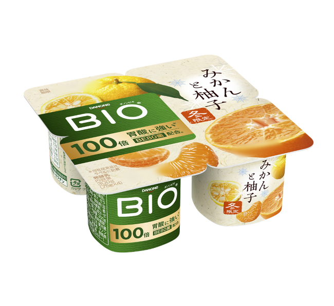 「ダノンビオ」2023年冬の季節限定フレーバー 「ダノンビオ みかんと柚子」発売