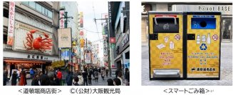 ～世界に誇れる国際観光都市をめざす～11月16日（木）　くいだおれのまち「大阪・道頓堀」にスマートごみ箱登場！地域と企業、観光客が一体となったクリーン活動をスタート