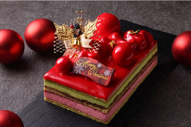 大人クリスマスを彩るケーキ『ノエル・ルージュ～オウミ木イチゴ＆ピスターシュ』が新登場