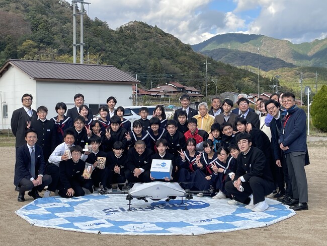 山口市阿東地域で地域課題の解決に貢献する新スマート物流の構築に向けた「中山間地域におけるドローン配送」の実証実験を実施