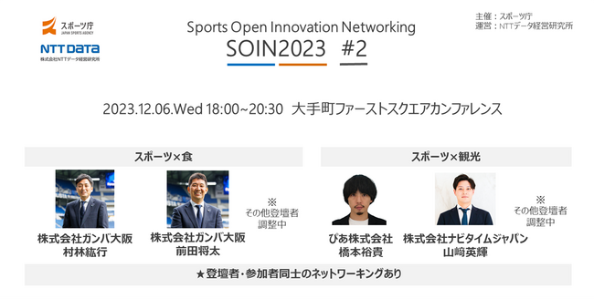 スポーツ庁とNTTデータ経営研究所共同のオープンイノベーション推進イベント