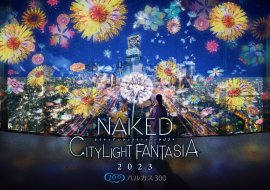 「NAKED CITY LIGHT FANTASIA 2023 ハルカス300」メインビジュアル 「NAKED CITY LIGHT FANTASIA 2023 ハルカス300」メインビジュアル