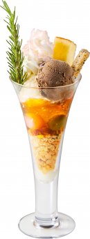 「ジスモンダ」をモチーフにしたパフェ 「ジスモンダ」をモチーフにしたパフェ