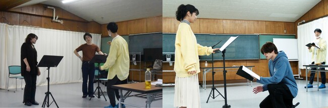 作・演出:ノゾエ征爾、出演：村井良大×優河、東啓介×斎藤瑠希　リーディング『 鳥ト踊る 』、稽古場取材会レポート