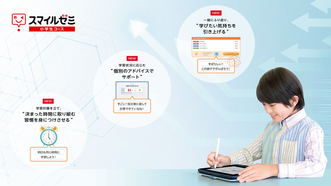 スマイルゼミ 小学生コース「コーチング」機能を12月20日（水）より新たに提供開始