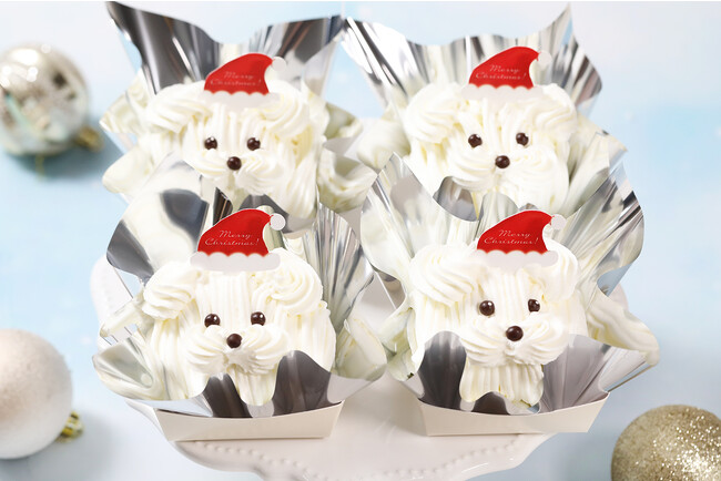 【クリスマスを彩る12月限定ケーキ！】サンタ×犬をモチーフにした動物スイーツ『サンタシャンティちゃん』、2日間限定のおひとりさまにもぴったりの『クリスマスツリーケーキ』が新発売
