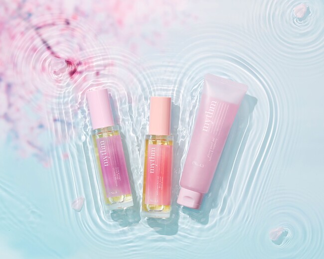 青山テルマプロデュース「mythｍ」から昨年発売からわずか1か月で完売した「スプリングシリーズ」が期間限定パッケージ＆ラインナップを増やして再登場！“サクラ×果実の香り”11月30日新発売