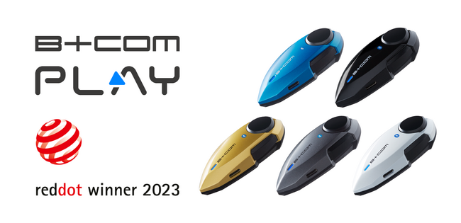 バイク用Bluetoothヘッドセット「B+COM PLAY」が世界的デザイン賞 「レッドドットデザイン賞2023」プロダクトデザイン部門を受賞