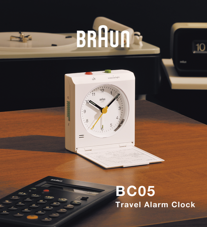 BRAUNのあの名作トラベルクロックが復活します。