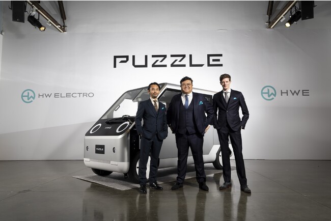 【国内初商用EVメーカー HW ELECTRO】ニューヨークにて日本発のHWEオリジナル新車種軽商用EV「PUZZLE」のコンセプトカー公式発表会を開催