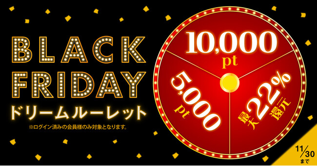 紙書籍5,000円以上、電子書籍50円以上購入で豪華景品が当たる★「BLACK FRIDAY ドリームルーレット」開催！【漫画全巻ドットコム】