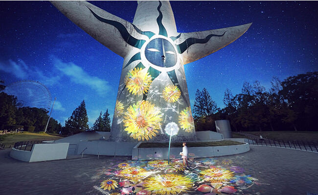 大阪・万博記念公園 太陽の塔に、村松亮太郎『DANDELION PROJECT』初展示