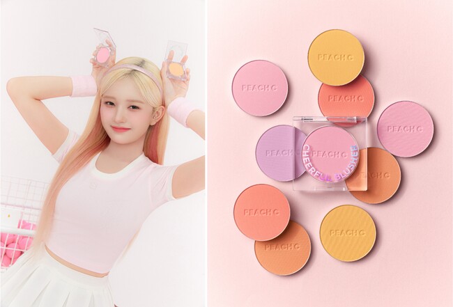 IVE・REIがミューズを務める韓国発のコスメブランド「PEACH C」から単色使いもMIX使いも楽しめる5色のポップなチークが12月1日（金）新発売
