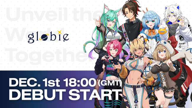 Brave group、欧州圏多言語VTuberプロジェクト「globie」から第1期生の7名がデビュー！