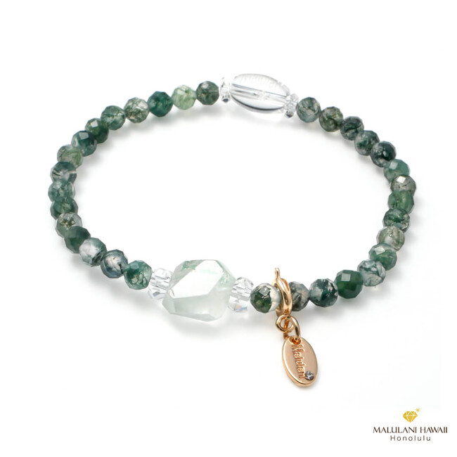 【健康＆癒しのお守りに】グリーンファントム(ファントムクォーツ)＆モスアゲートのパワーストーンブレスレット、ハワイ発「マルラニハワイ」より新発売！大切な方へのプレゼントにも。効果・効能も詳しくご紹介！