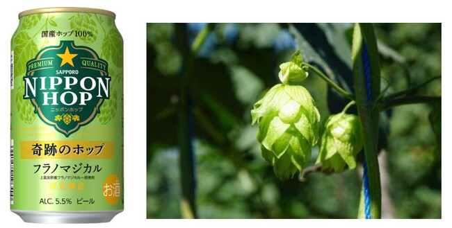 国産ホップを100%使用したサッポロ ＮＩＰＰＯＮ ＨＯＰシリーズ第4弾「サッポロ ＮＩＰＰＯＮ ＨＯＰ 奇跡のホップ フラノマジカル」数量限定発売