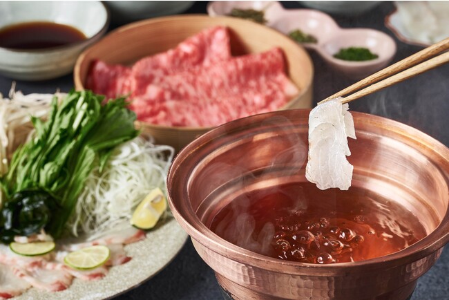 一人一鍋のしゃぶしゃぶ専門店「しゃぶしゃぶ 山笑ふ」より冬にぴったりな「鯛のしゃぶしゃぶ」が期間限定で新登場！