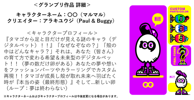 SHIBUYA109がクリエイターと共創するプロジェクト「みんなでそだてるSHIBUYA109デジタルペット デザインコンテスト」一般Web投票によりグランプリ作品が決定！
