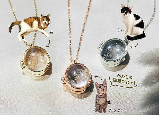 おうちの猫さんを身近に感じられるアクセサリー「思い出を詰め込む 猫毛を入れられるロケットペンダント」が、フェリシモ「猫部(TM)」から新登場
