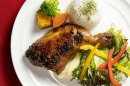 ▲クリスマス限定 骨付きチキンプレート