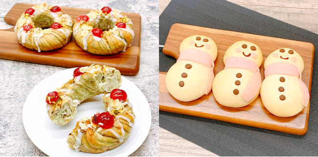【木村屋總本店】＜クリスマス限定＞可愛いゆきだるまの形のパン「スノーマン」を発売！ナッツを使用し食感も楽しめる「リースパン」など期間限定商品を直営店にて2023年12月1日から発売