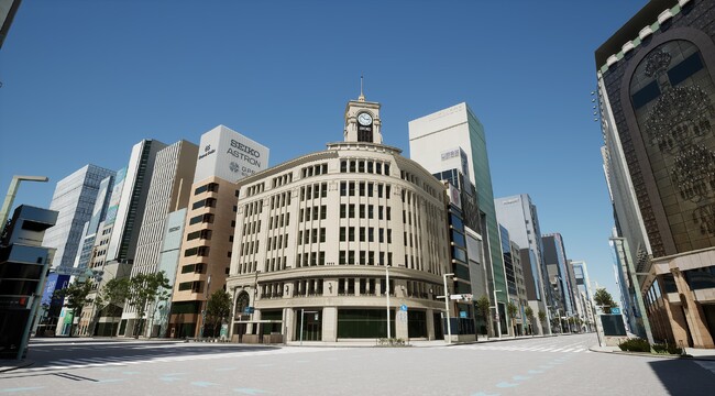 バーチャルプロダクション向けに「銀座四丁目交差点」の3DCGデータの提供を開始
