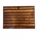 100系新幹線(X-1編成)食堂車エッチングアートパズル-本体 100系新幹線(X-1編成)食堂車エッチングアートパズル-本体