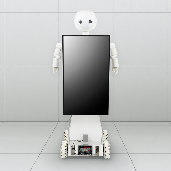大型のサイネージロボット サンドイッチロボ 試作