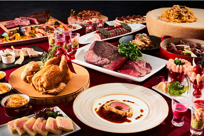 4日間限定のクリスマスディナービュッフェを開催 黒トリュフ香る牛肉のパイ包み焼きなど、華やかなメニューをラインアップ