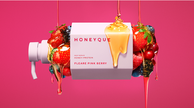 【数量限定】髪の芯から鍛えるヘアケアブランド「HONEYQUE（ハニーク）」より、昨年大好評の「ピンクベリー」シリーズが今年も発売！今年は新たにヘアミルクも登場。