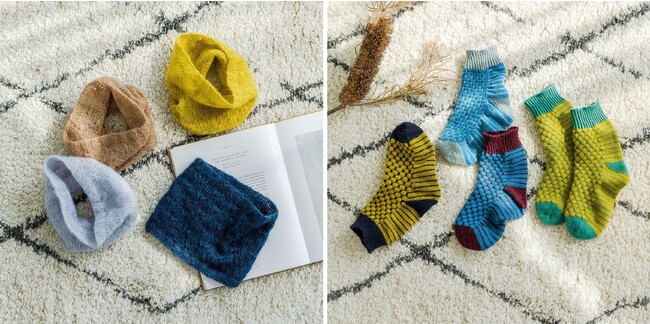 【首元と足元を軽やかにあたためる】イギリスの高品質ニットメーカー「ROWAN」の毛糸による、スヌードと靴下の作成キットをフェリシモ「Couturier［クチュリエ］」が新発売
