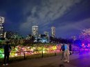 美しくライトアップされた「Peace of Light 2023」の様子 美しくライトアップされた「Peace of Light 2023」の様子